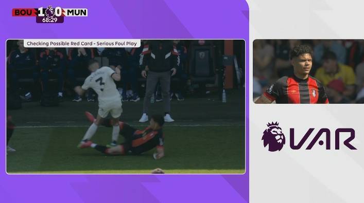 前英超裁判：埃瓦尼尔森铲马兹拉维就是红牌，他亮鞋钉且用力过度